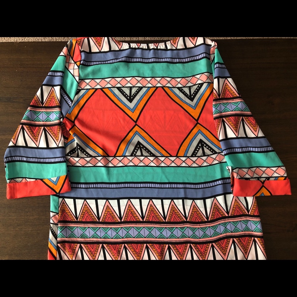 Abstract colorful blouse